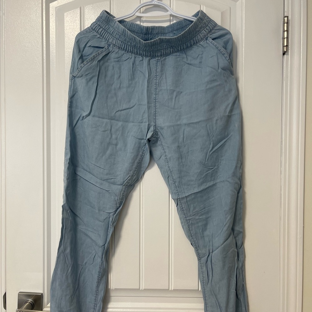 Calvin Klein Sky Blue Relaxed Pants